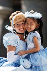 Undeniably cute girl dressed as Cinderella